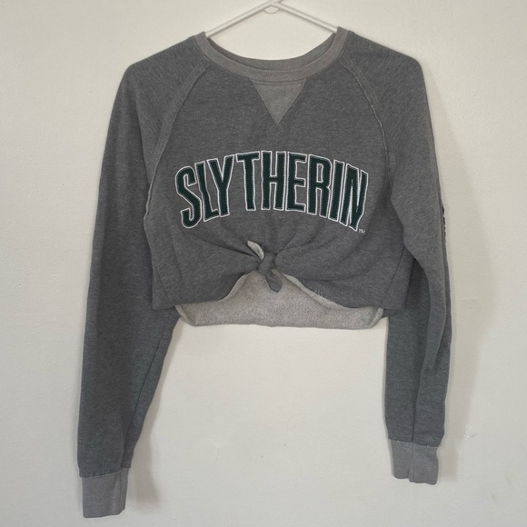 Harry Potter - Slytherin Cropped Sweater - Small - Picture 1 of 4